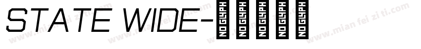 State Wide字体转换